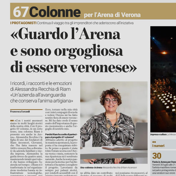 67 colonne per l'Arena - Intervista ad Alessandra Recchia 