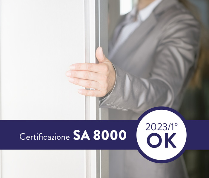 <b>Certificazione SA 8000</b>: l'impegno prosegue. 
