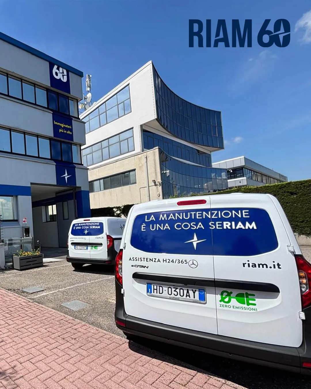 Sede RIAM Verona: nuova grafica per i nostri 60 anni. 