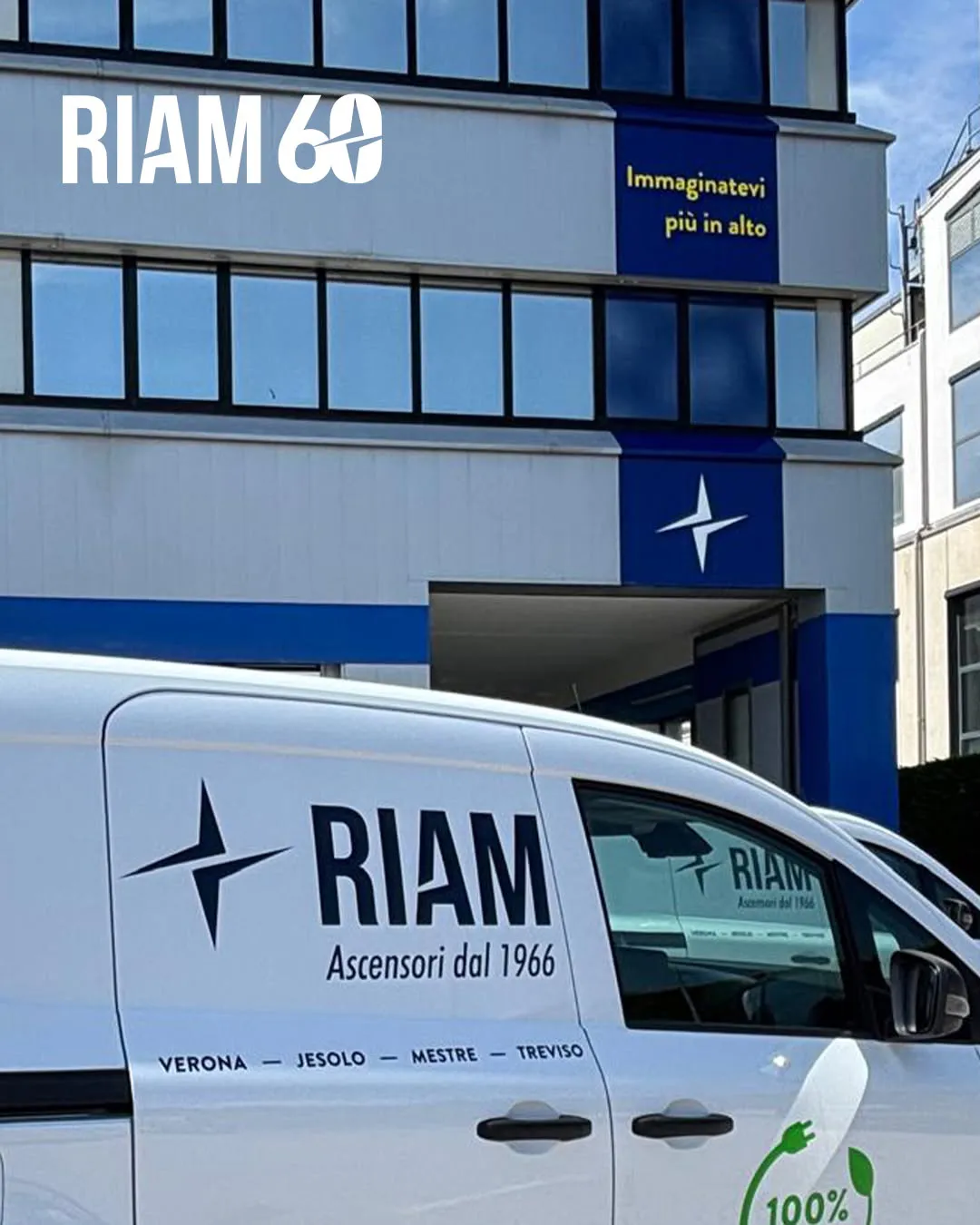 Sede RIAM Verona: nuova grafica per i nostri 60 anni. 